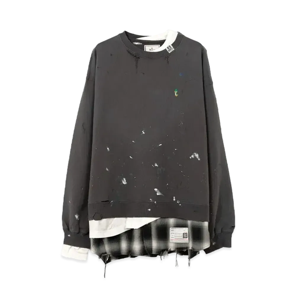 Maison MIHARA YASUHIRO Triple Layered Sweatshirt "Black"