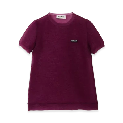 MIU MIU Women's Nylon Sweater "Mauve"