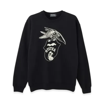HYSTERIC GLAMOUR x The Rolling Stones 1975 Sweat Top "Black"