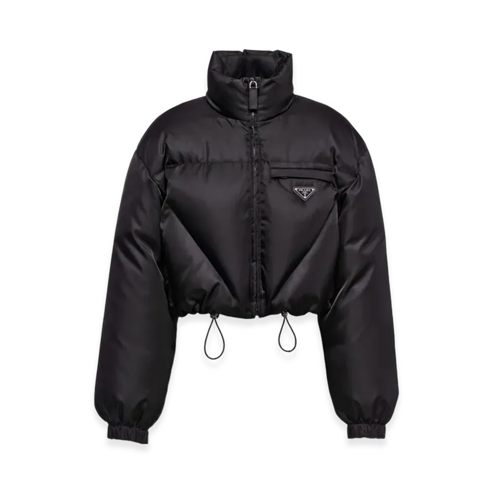 PRADA Women's Re-Nylon Gabardine Down Jacket "Black"