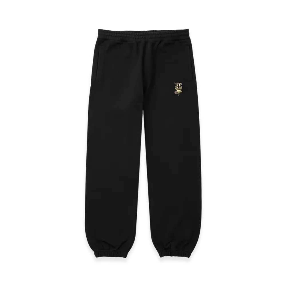 HUF Megablast Camo Fleece Pant "Black"