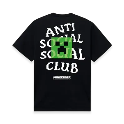 ANTI SOCIAL SOCIAL CLUB x Minecraft Creeper Head Logo Tee "Black"