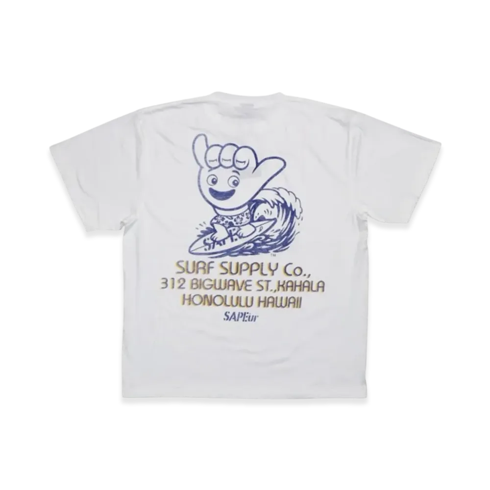 SAPEur Hawaii Tee S/S Tee "White"