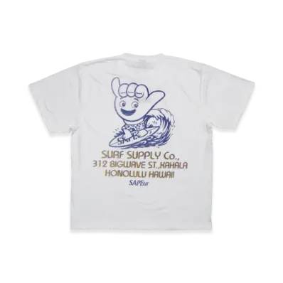 SAPEur Hawaii Tee S/S Tee "White"