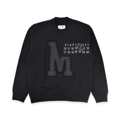MM6 Maison Margiela Numbering Logo Sweatshirt "Black"