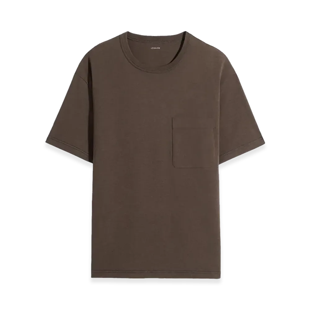 LEMAIRE Jersey Boxy Short Sleeve T-Shirt "Ristretto"