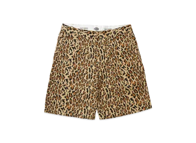 WACKO MARIA x Dickies Leopard Pleated Short Trousers "Beige"