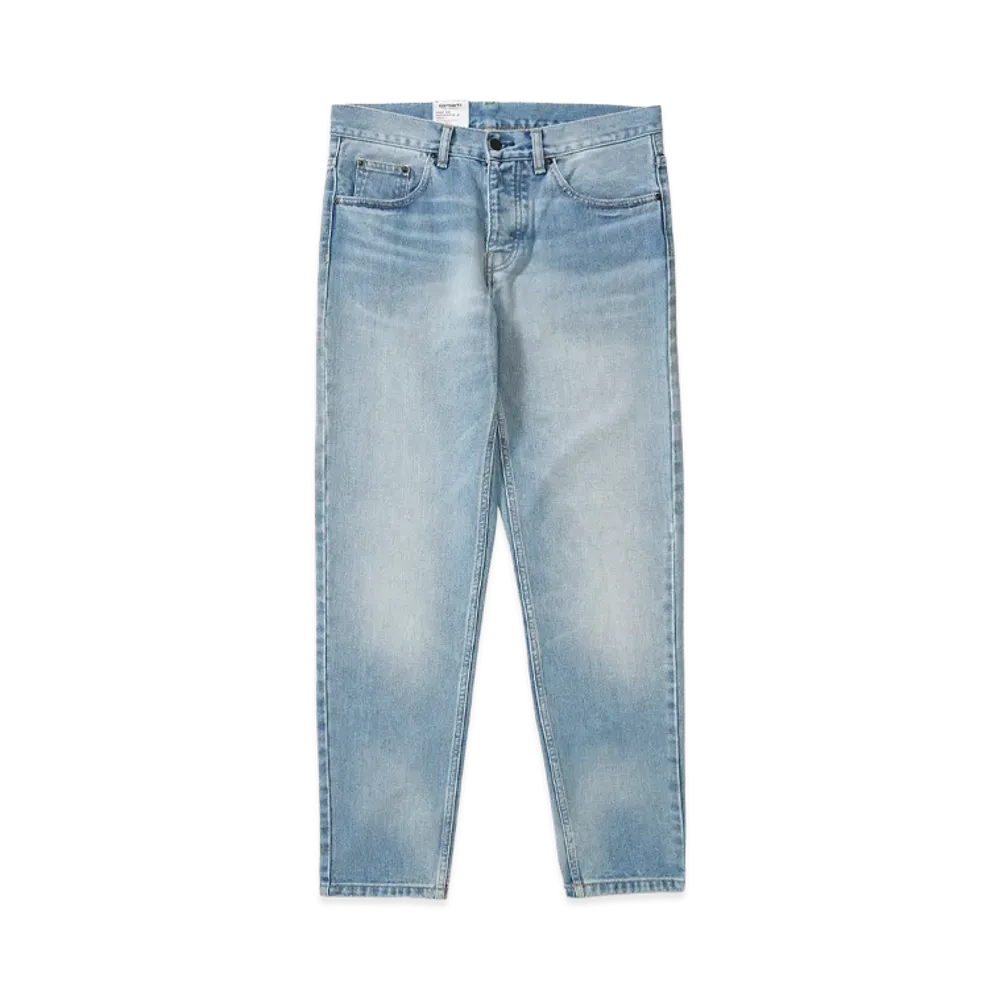 Carhartt WIP Newel Pant Relaxed Tapered Fit Denim "Light Used Wash"
