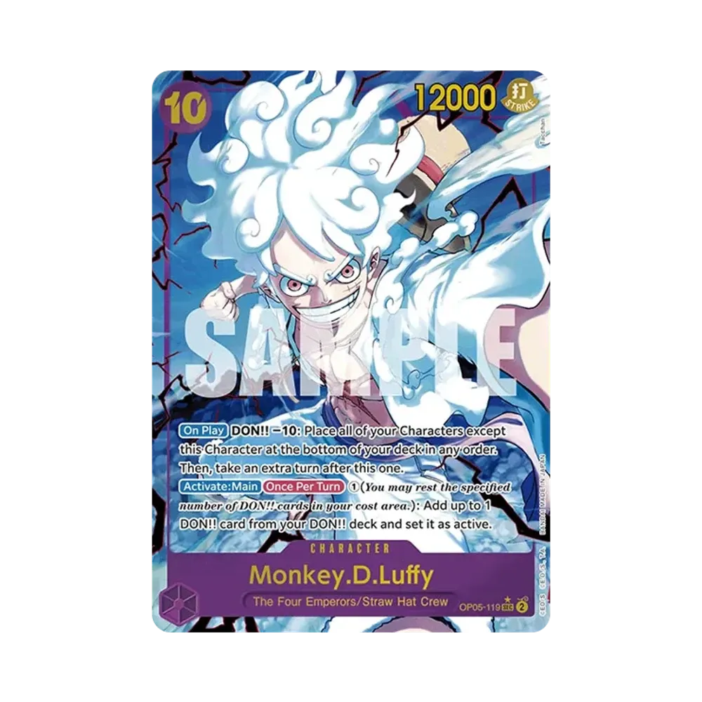 モンキー・D・ルフィ SEC-P [OP05-119]【英語版】(プレミアムブースター「ONE PIECE CARD THE BEST」)