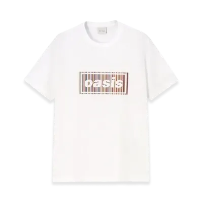 Paul Smith x Oasis Women's Signature Stripe Logo T-Shirt "White"