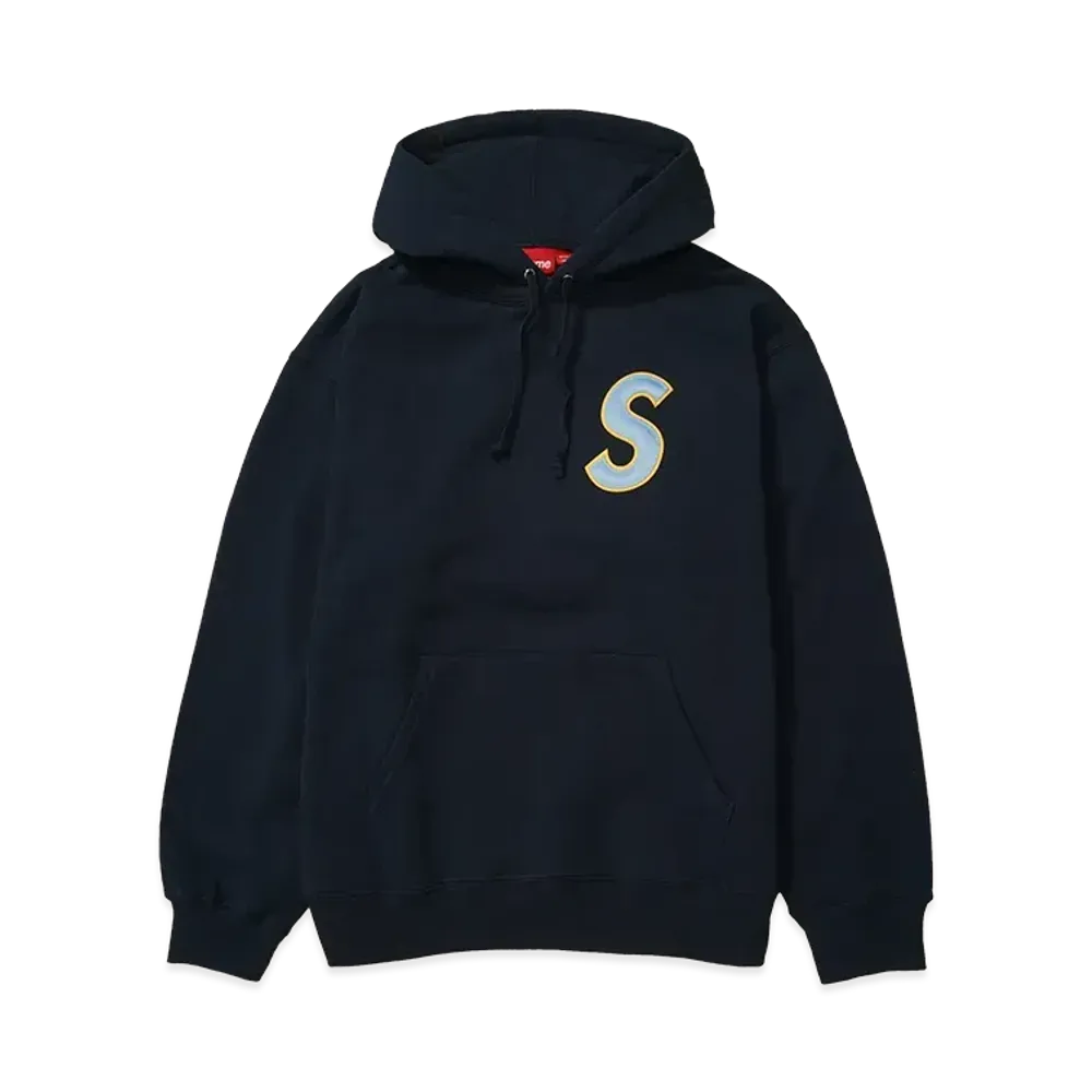 Supreme S Logo Hooded Sweatshirt "Navy"
