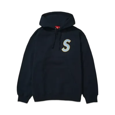 Supreme S Logo Hooded Sweatshirt "Navy"