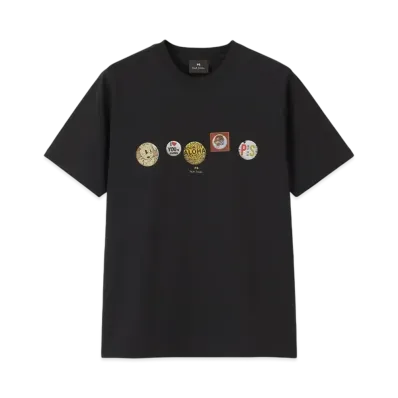 Paul Smith Button Badges Tee "Black"