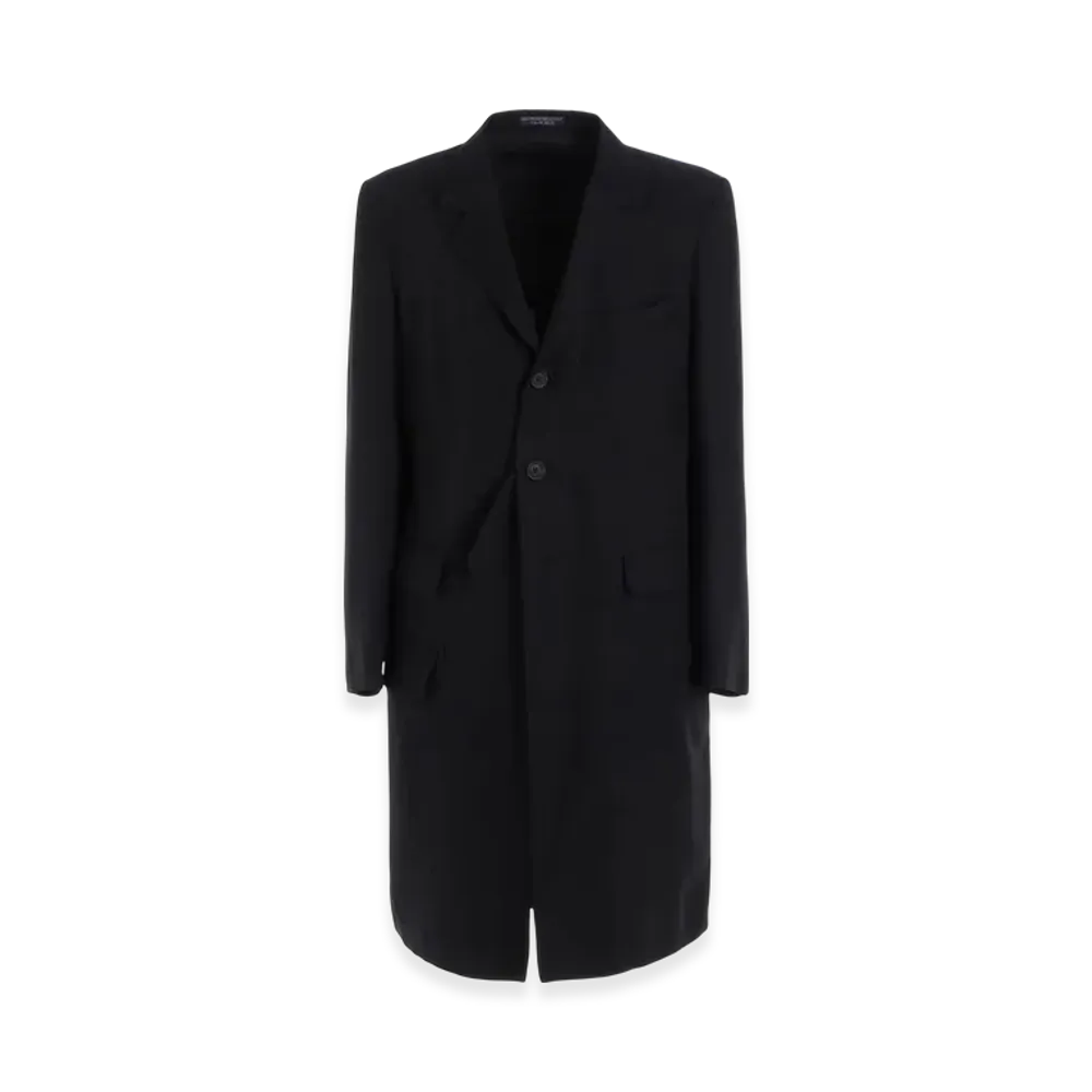 Yohji Yamamoto POUR HOMME Regulation Cellulose Gabardine Doctor's Jacket "Black"