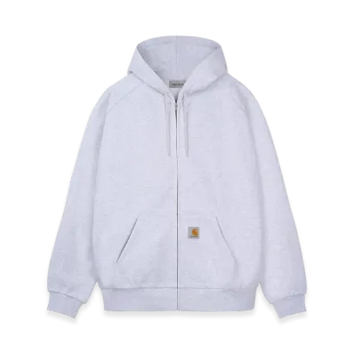 Carhartt WIP Hooded Square Label Jacket "Ash Heather"