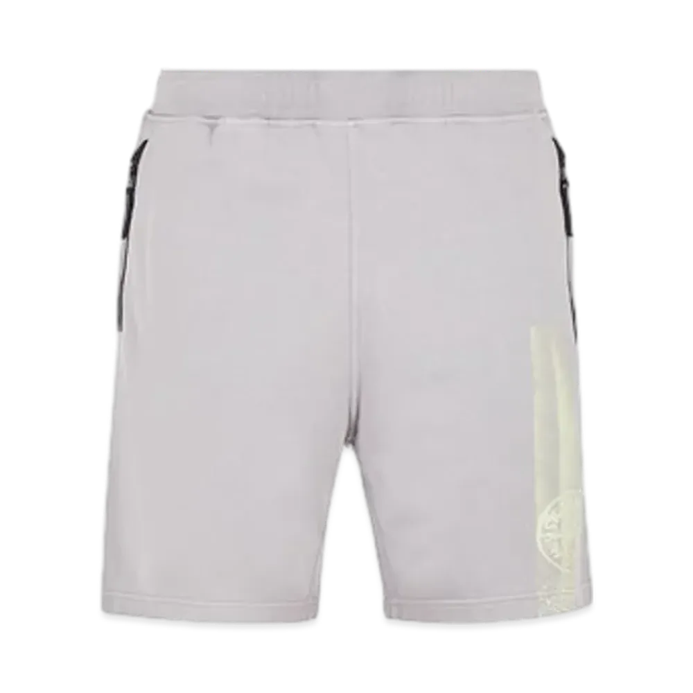 Stone Island 66865 Stripes Three Print Loose Fit Bermuda Shorts - 24SS "Dust Grey"