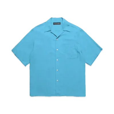 WACKO MARIA 50's Open Collar Shirt "Blue"