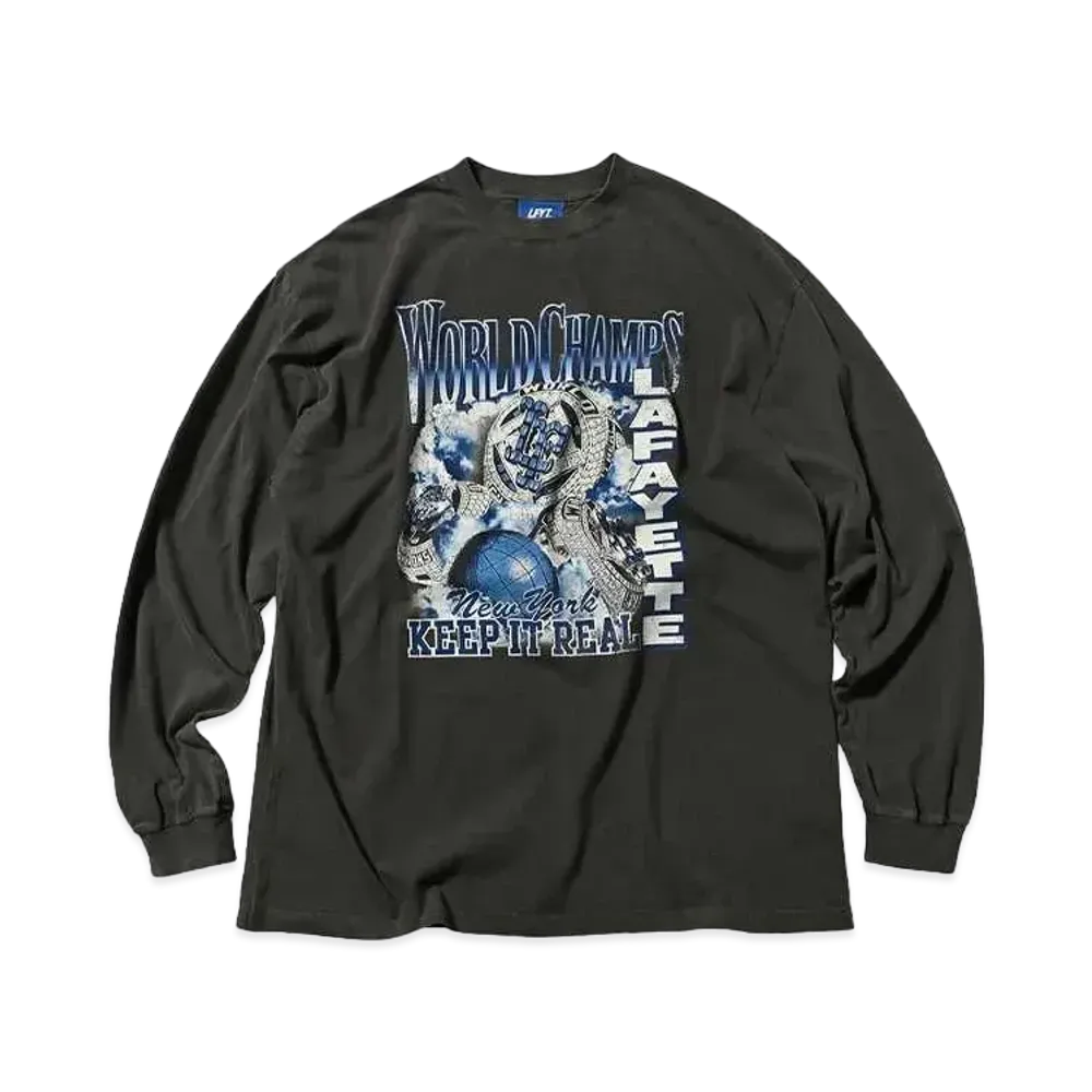 LFYT WORLD CHAMPS L/S TEE TYPE 6 -VINTAGE EDITION "VINTAGE BLACK"