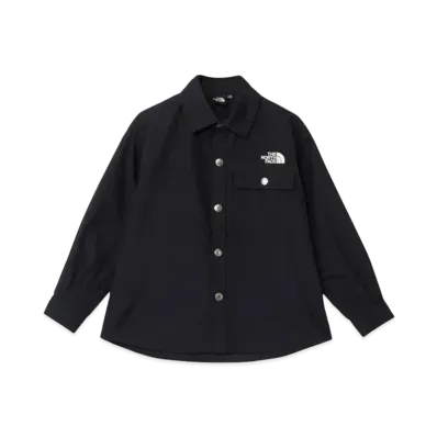 The North Face Kids Toddler Long Sleeve Nuptse Shirt "Black"