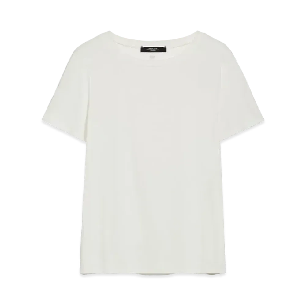 Max Mara Multi-F Organic Cotton Jersey T-Shirt "White"