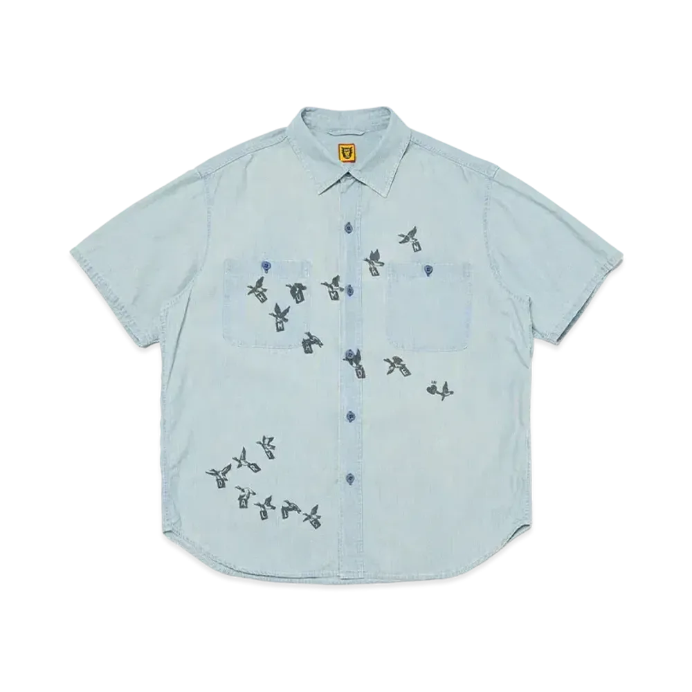 HUMAN MADE Chambray S/S Shirt "Indigo"