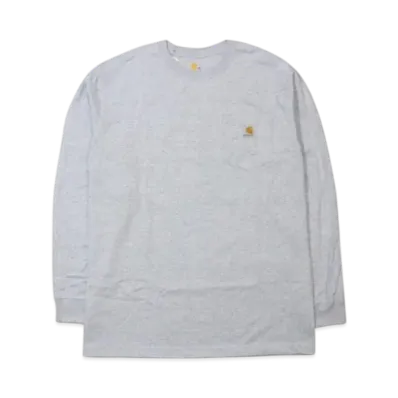 Carhartt Loose Fit Heavyweight Long-Sleeve Pocket T-Shirt "Heather Grey"