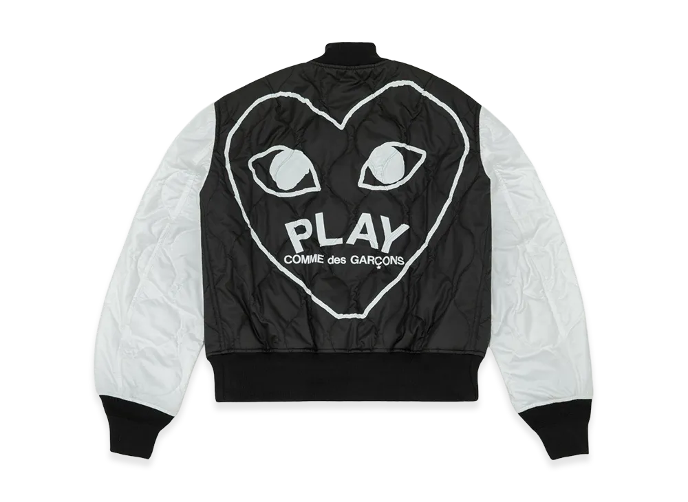 PLAY COMME des GARCONS Quilting Jacket "Black/White"
