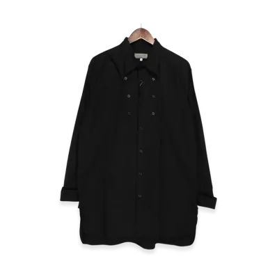 Yohji Yamamoto POUR HOMME Multi-Button Shirt "Black"