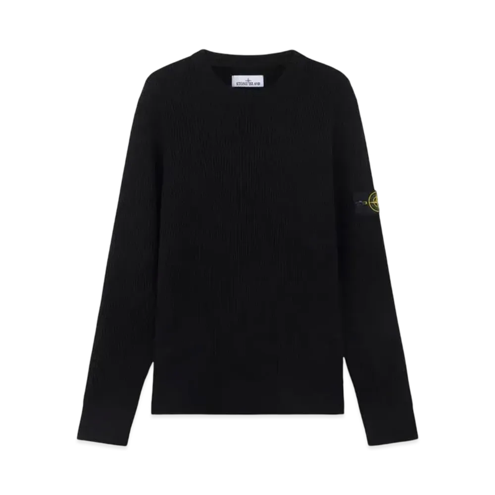 Stone Island 553C2 Full Rib RWS Wool "Black"