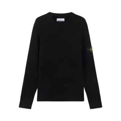 Stone Island 553C2 Full Rib RWS Wool "Black"