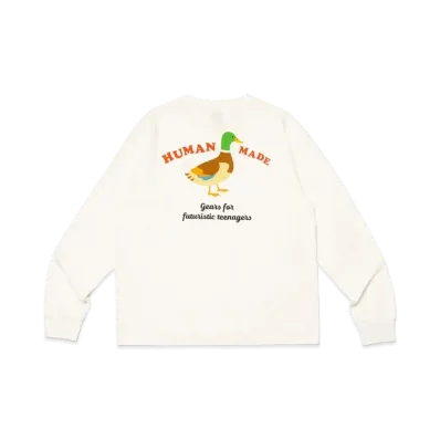 HUMAN MADE Graphic L/S T-Shirt #3 "White"