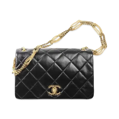CHANEL Flap Bag Lambskin "Black"