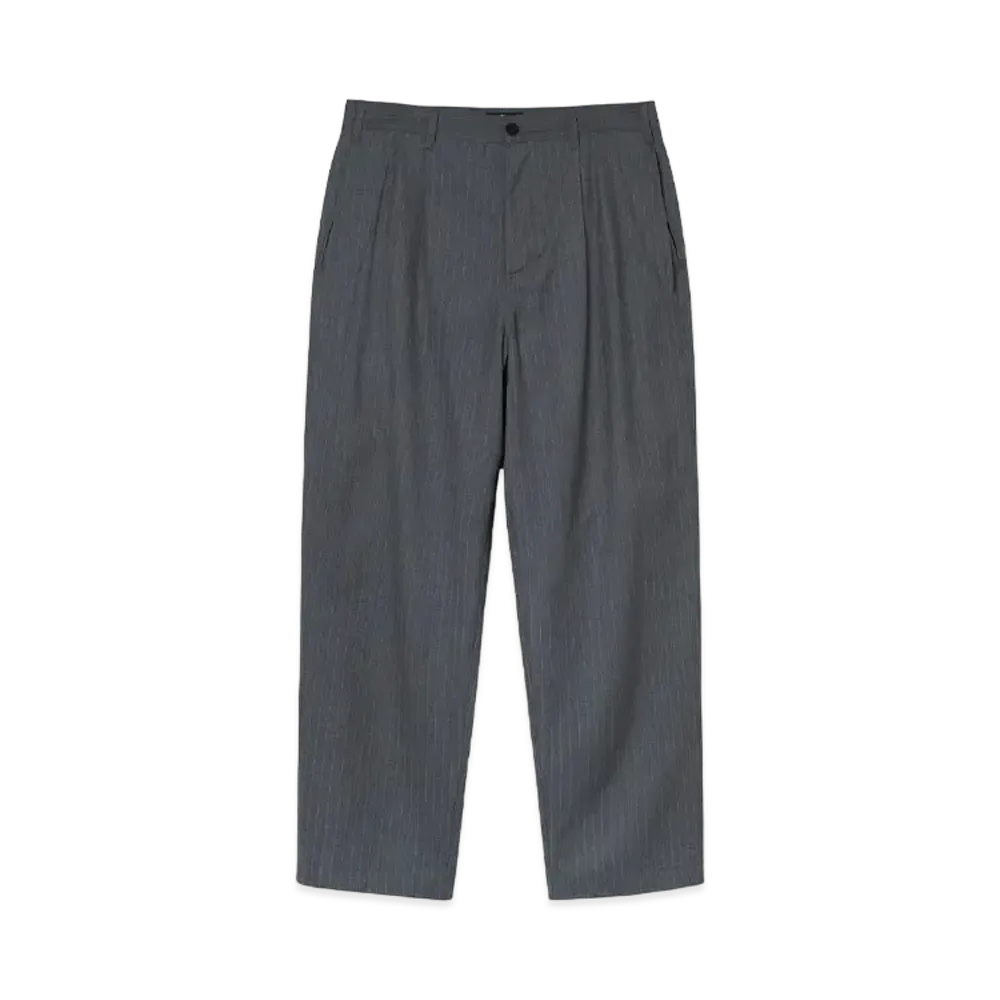 Stussy Striped Volume Pleated Trouser "Grey"