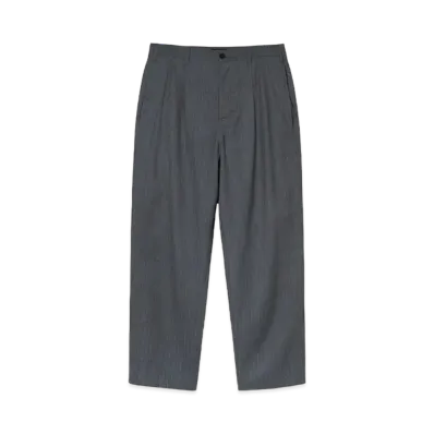 Stussy Striped Volume Pleated Trouser "Grey"