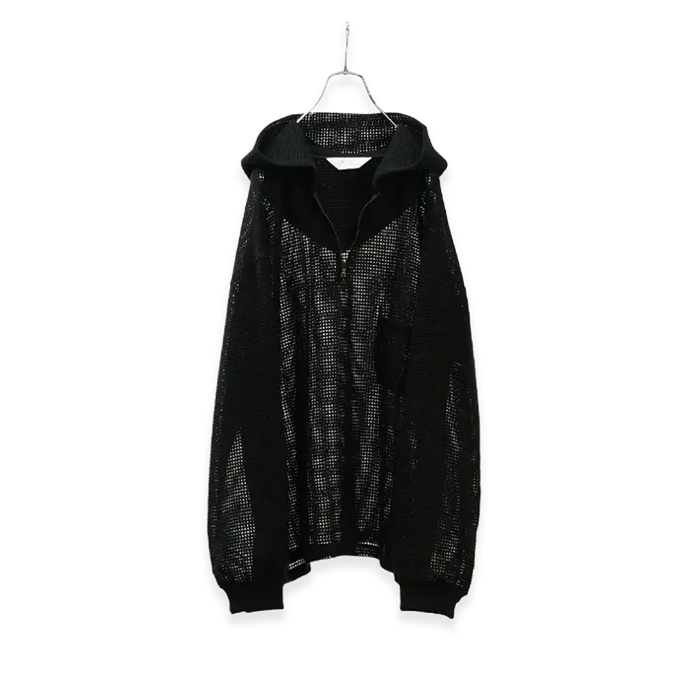 ANCELLM Wool Russell Hoodie "Black"