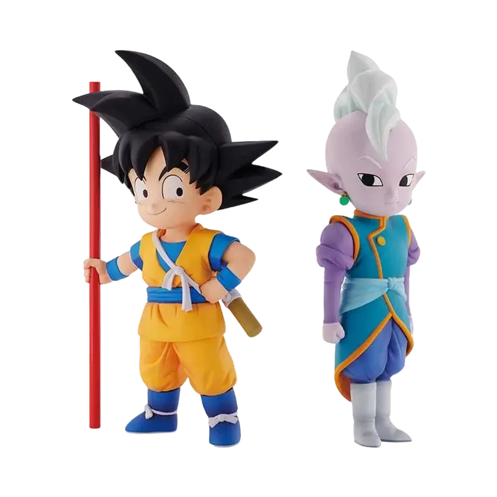 BANDAI "Ichiban Kuji" -Dragon Ball DAIMA- A Prize Son Goku (Mini) & Supreme Kai (Mini) MASTERLISE PLUS