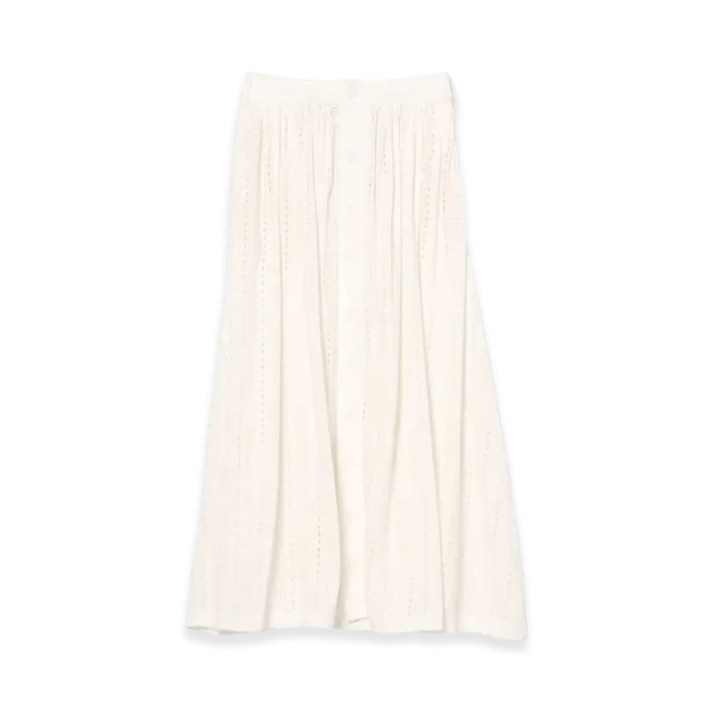 ENGINEERED GARMENTS Gather Skirt "White"
