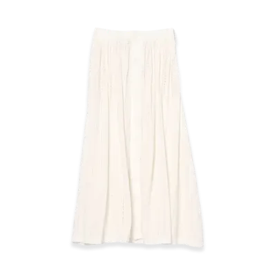 ENGINEERED GARMENTS Gather Skirt "White"