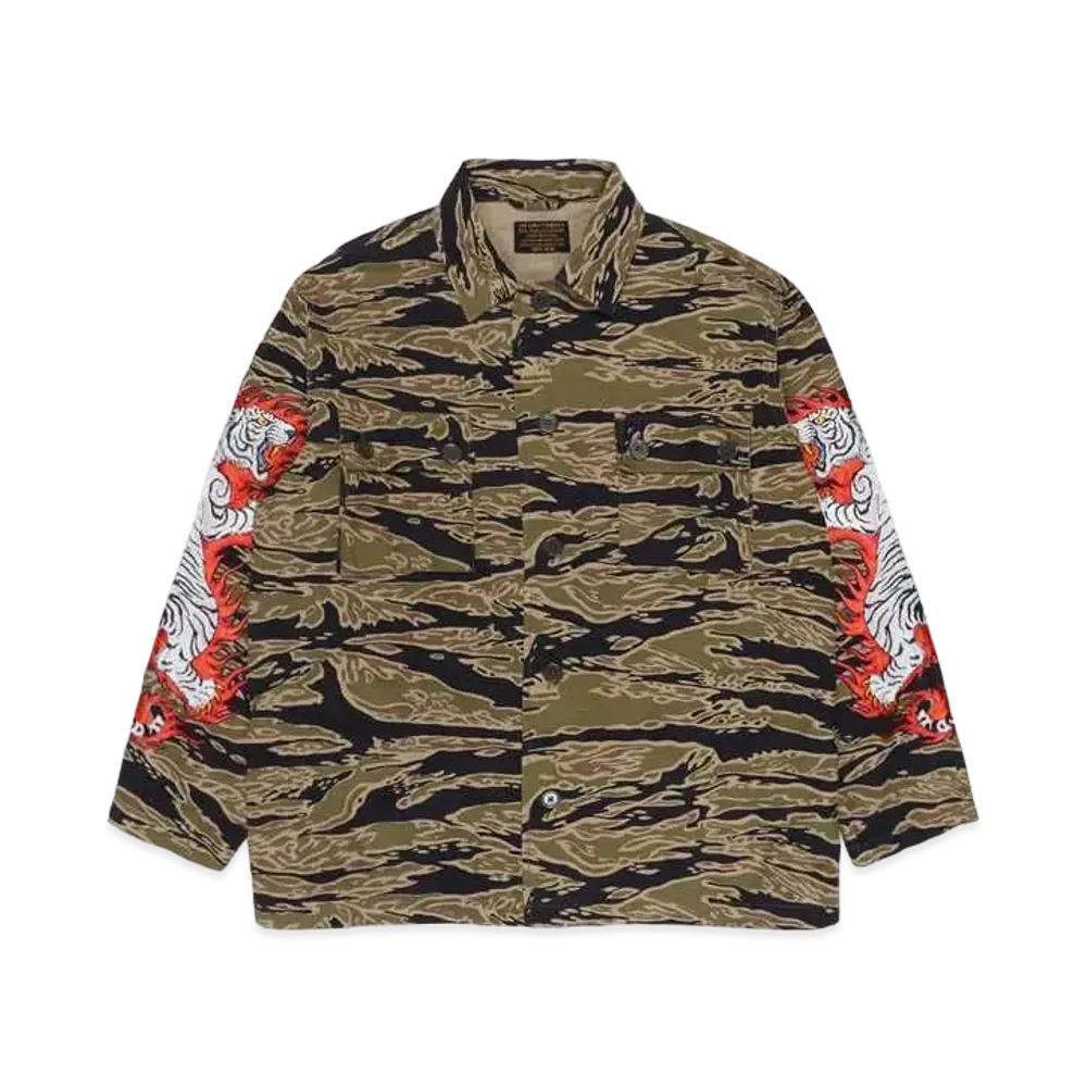 WACKO MARIA TIM LEHI / Army Shirt "Tiger Camo"