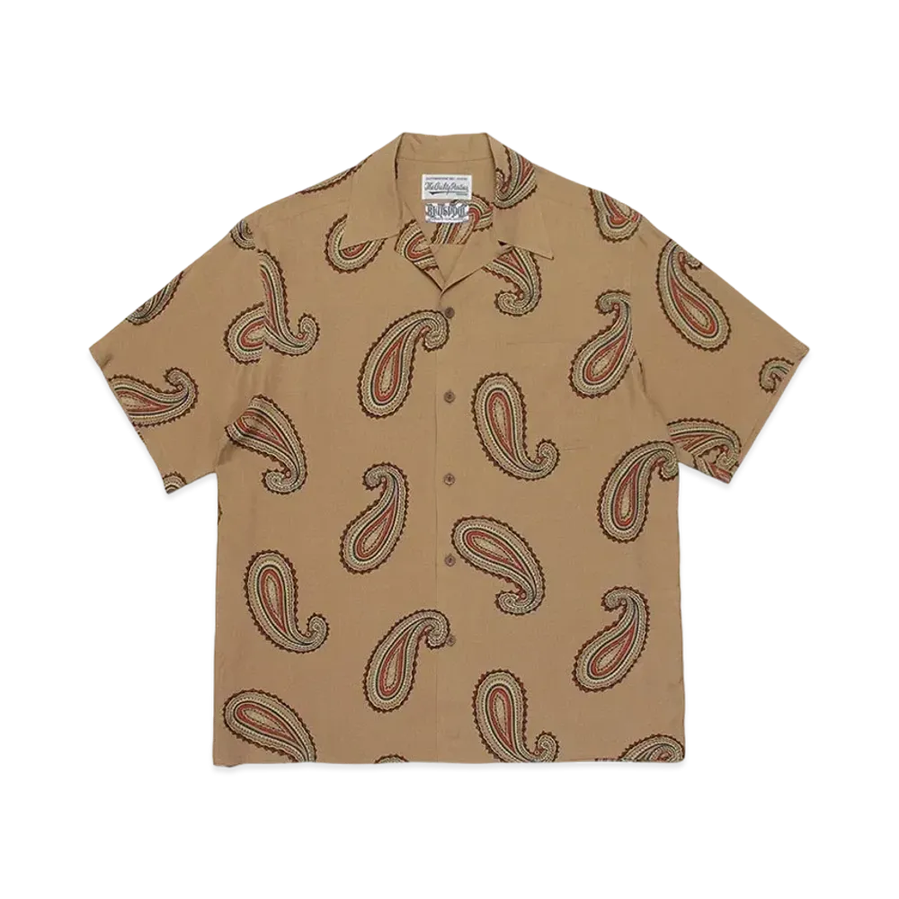 NAMEDARUMA X WACKO MARIA ALOHA SHIRT PAISLEY "Beige"