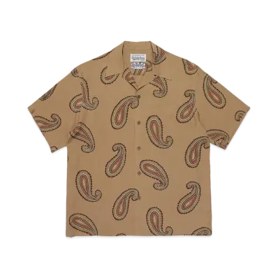NAMEDARUMA X WACKO MARIA ALOHA SHIRT PAISLEY "Beige"