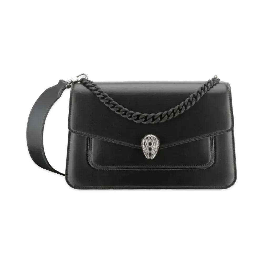 BVLGARI Serpenti Forever Crossbody Bag "Black"