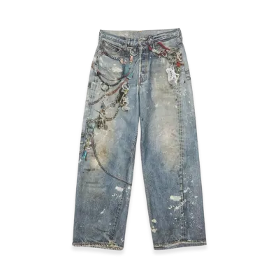 Acne Studios Baggy Fit Jeans 1981F "Mid Blue"