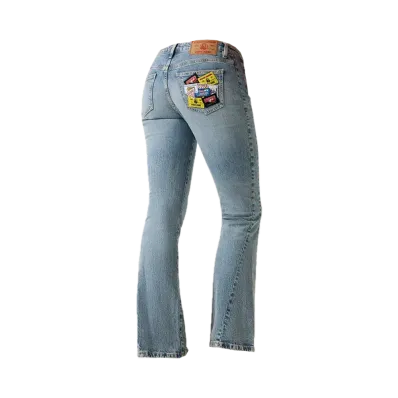 HYSTERIC GLAMOUR x GUESS JEANS Flare Jeans "Light Indigo Blue"