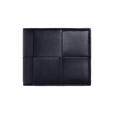 Bottega Veneta Cassette Bi-fold Wallet with Coin Purse "Nocturnal/Royal Blue"