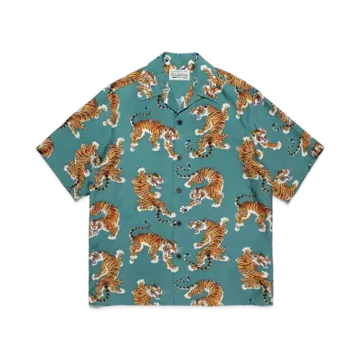 WACKO MARIA Tim Lehi / Hawaiian Shirt "Green"