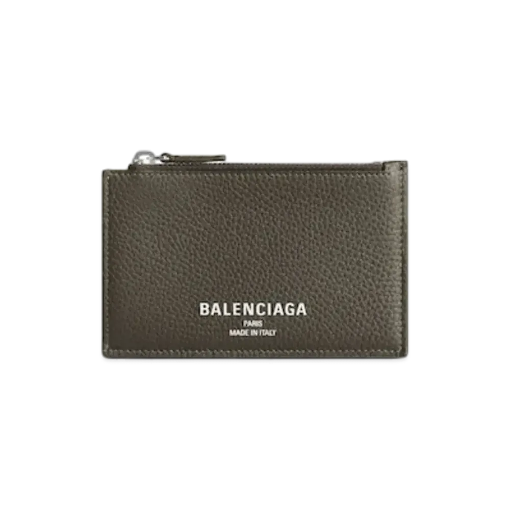 BALENCIAGA Credit Long Coin & Card Holder "Khaki"