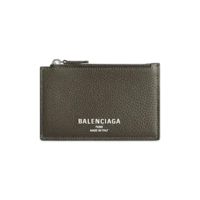 BALENCIAGA Credit Long Coin & Card Holder "Khaki"