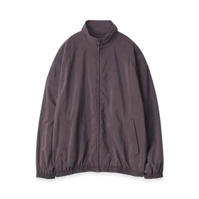 ssstein Silk Nylon Track Jacket "Charcoal Brown"