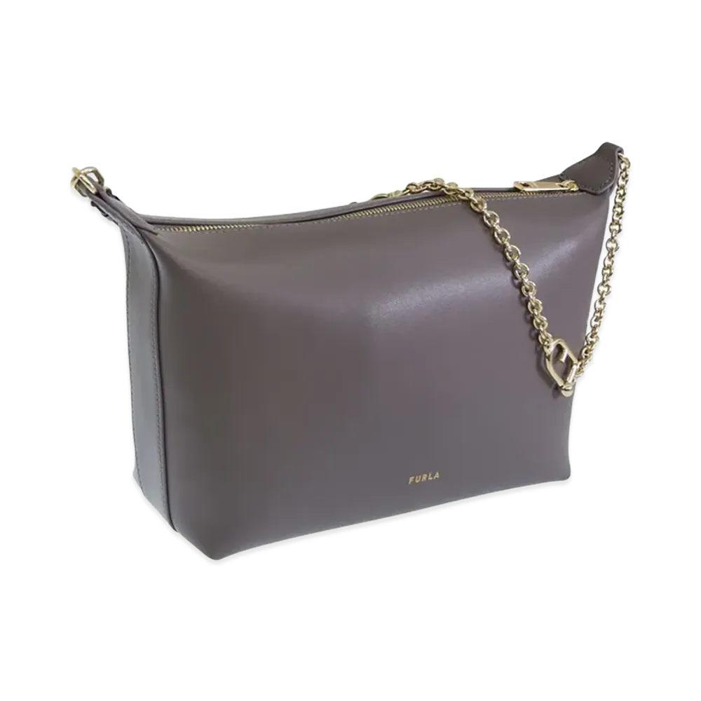 FURLA Furla Nuvola Mini Crossbody Hobo "Gray"